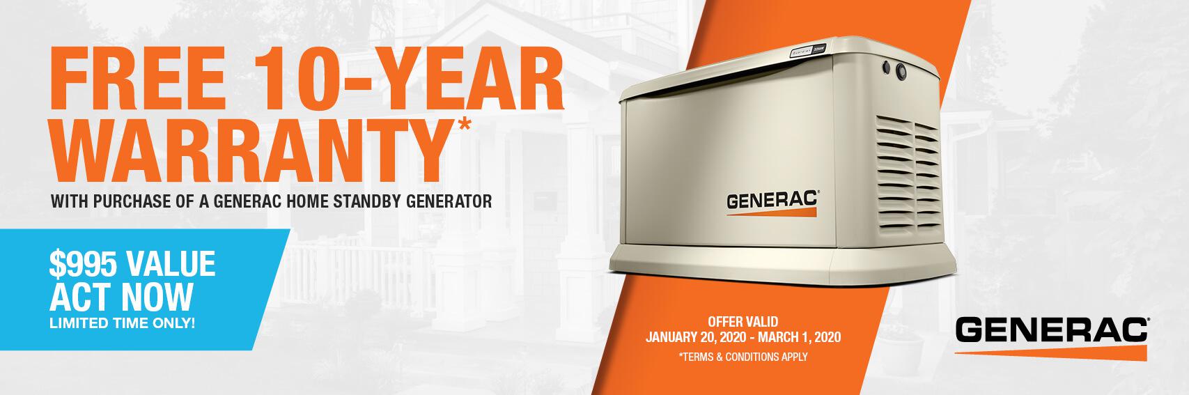 Homestandby Generator Deal | Warranty Offer | Generac Dealer | Sugar Land, TX